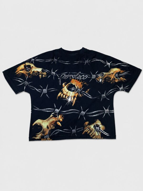 STATIC WIRES TEE — BLACK